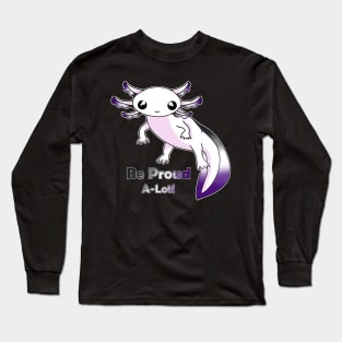 Asexual Pride Axolotl Long Sleeve T-Shirt